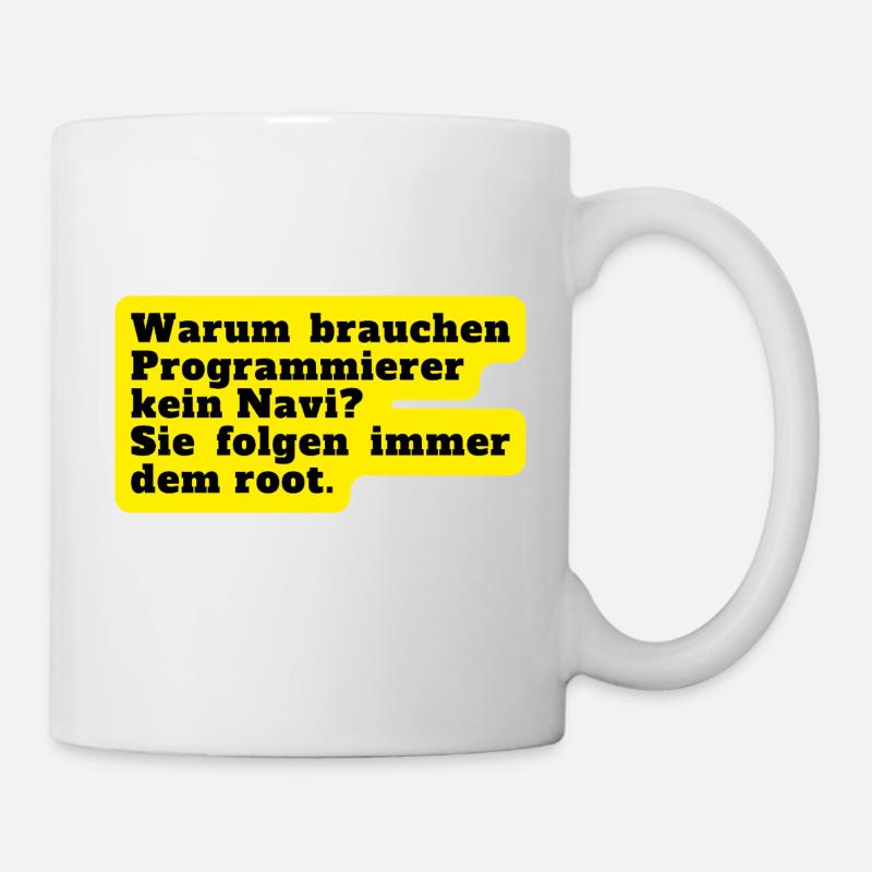 Immer dem Root folgen - Tasse - Weiß
