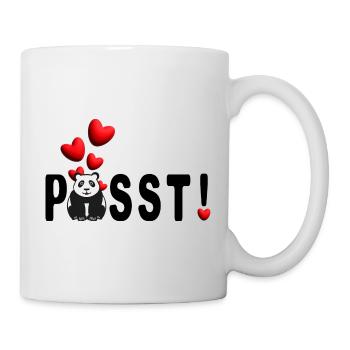 Panda Liebe Passt mit vielen süßen Herzen. - Tasse - Weiß - Rechts