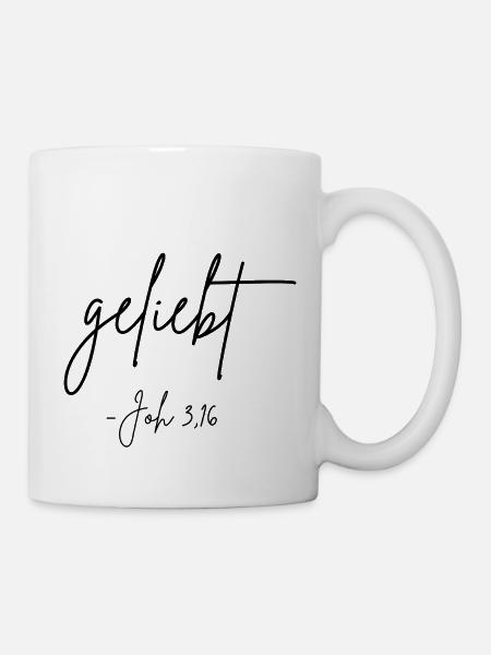 geliebt - Tasse - Weiß