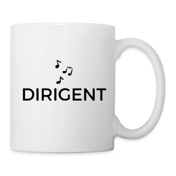 Dirigent mit Noten - Tasse - Weiß - Rechts