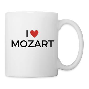 Ich liebe Mozart! - Tasse - Weiß - Rechts