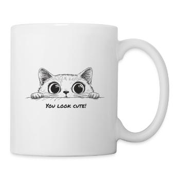 You look cute - Tasse - Weiß - Rechts