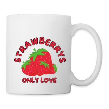 STRAWBERRYS Only Love - Tasse - Weiß - Rechts