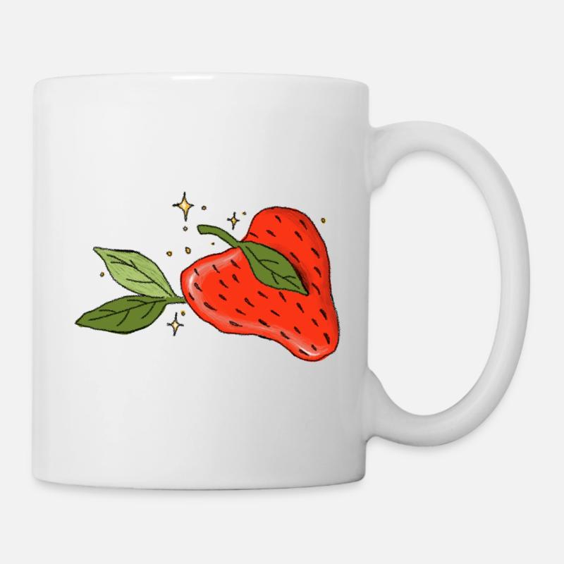 Heart Strawberry - Mug - white