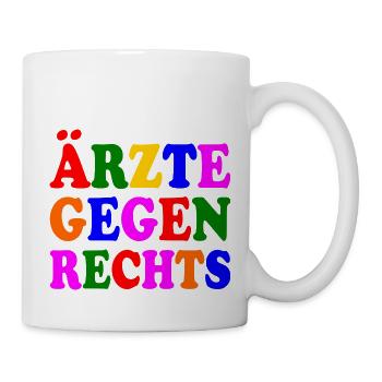 Ärzte gegen rechts - Tasse - Weiß - Rechts