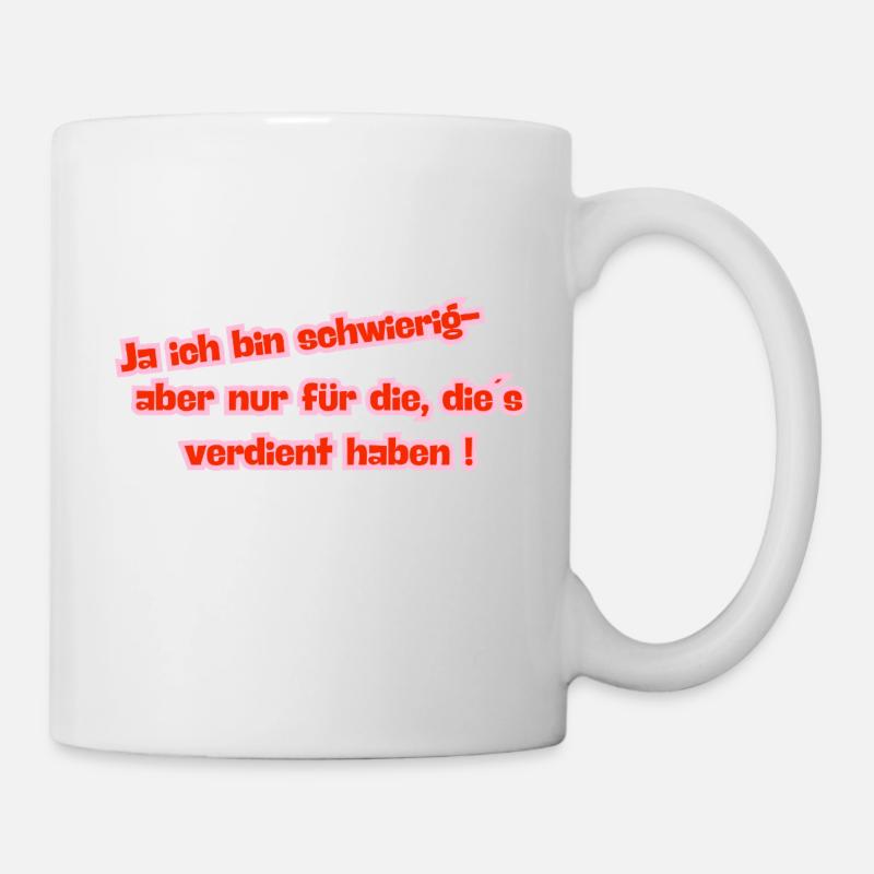 Ich bin schwierig :P - Tasse - Weiß