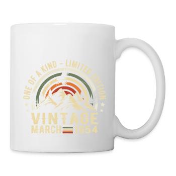 Geboren im März 1954 - Tasse - Weiß - Rechts