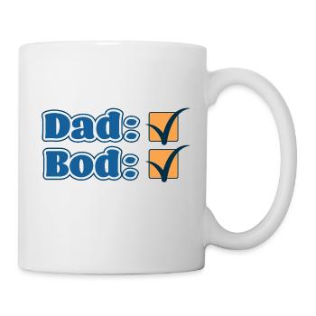 Dad Bod Approved – Lustiges Vatertagsdesign - Tasse - Weiß - Rechts