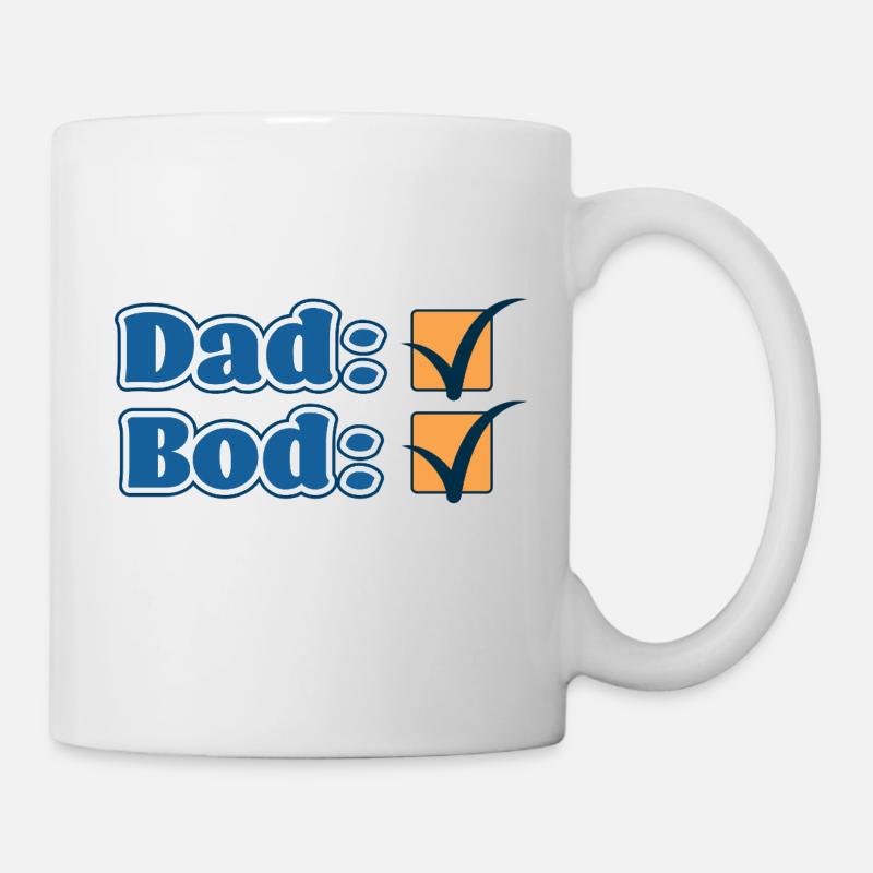 Dad Bod Approved – Lustiges Vatertagsdesign - Tasse - Weiß