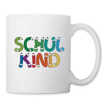 Schulkind 2026 Schule Einschulung Schulanfang - Tasse - Weiß - Rechts