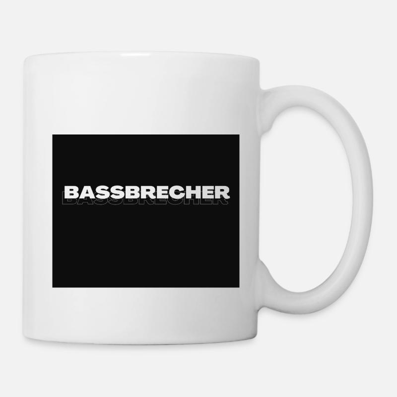 bassbrecher - Tasse - Weiß