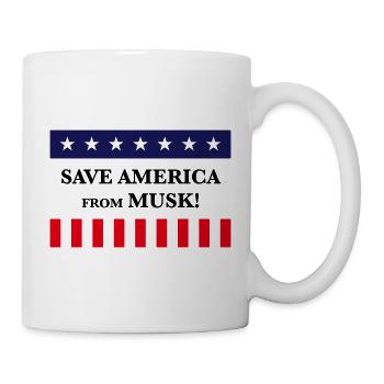 Save America From Musk! (USA) - Mug - white - Right