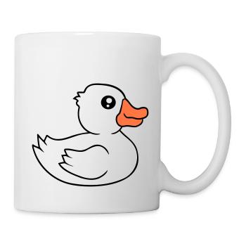 Canard Baignades Lac Rivière Eau Mer Vacances Plaisir - Mug blanc - blanc - Droite