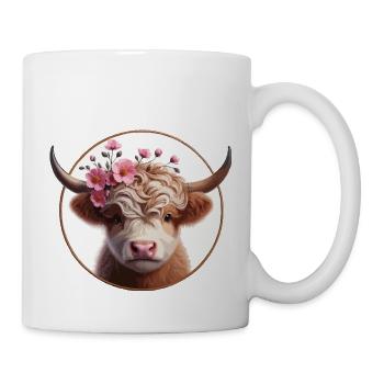 Highlander Kalb 3 - Tasse - Weiß - Rechts
