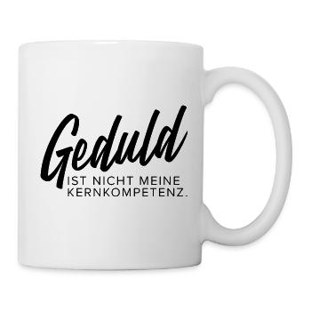 Null Geduld Sarkastisch und Ehrlich Kaffee Tasse - Tasse - Weiß - Rechts