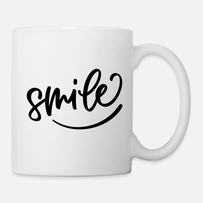 smile - Tasse - Weiß