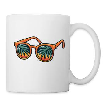 Sonnenbrille - Tasse - Weiß - Rechts