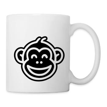 Monkey Head Funny - Mug - white - Right