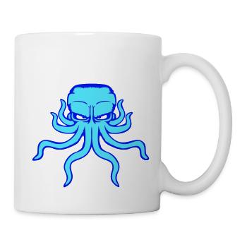 Octopus, octopus, octopus, cephalopod, evil eye - Mug - white - Right