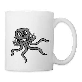 Octopus Alien Monster Horror Alien Grins - Mug - white - Right