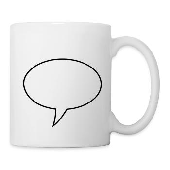 Liens vers la conception de bulles de dialogue - Mug blanc - blanc - Droite