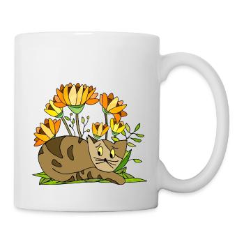 Chat - Mug blanc - blanc - Droite
