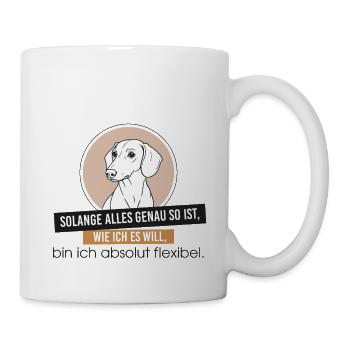 Dackel Dachshund Sausage Dog Teckel Sturkopf - Tasse - Weiß - Rechts