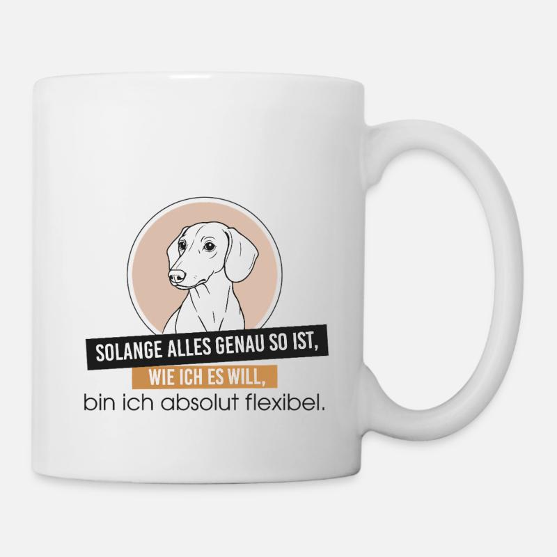 Teckel Teckel Saucisse Chien Teckel Têtu - Mug blanc - blanc