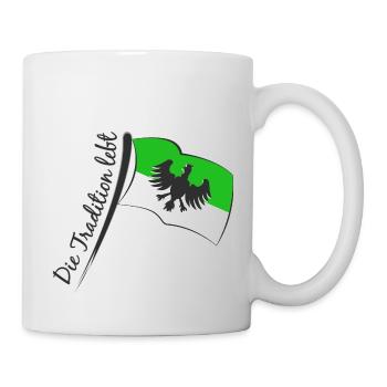 Schützenfest Fahne - Die Tradition lebt - Tasse - Weiß - Rechts