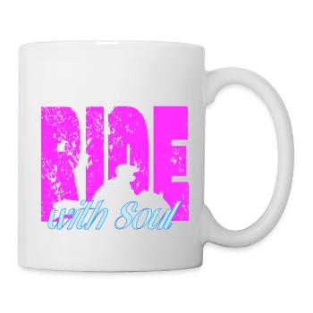 Pour les motards - RideWithSoul - Mug blanc - blanc - Droite
