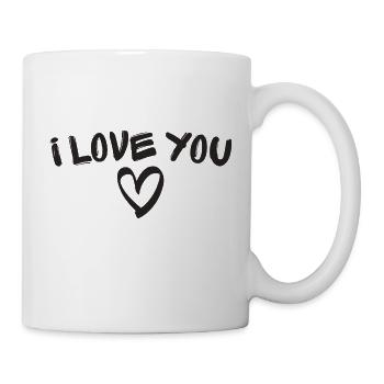 i love you - Tasse - Weiß - Rechts