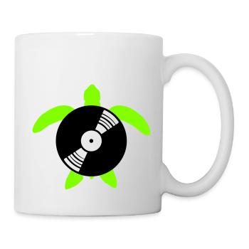 Water Turtle Vinyl Record Music DJ Club - Mug - white - Right