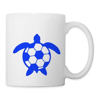 Tortue d’eau Football Sports Hobby Club Fan - Mug blanc - blanc - Droite