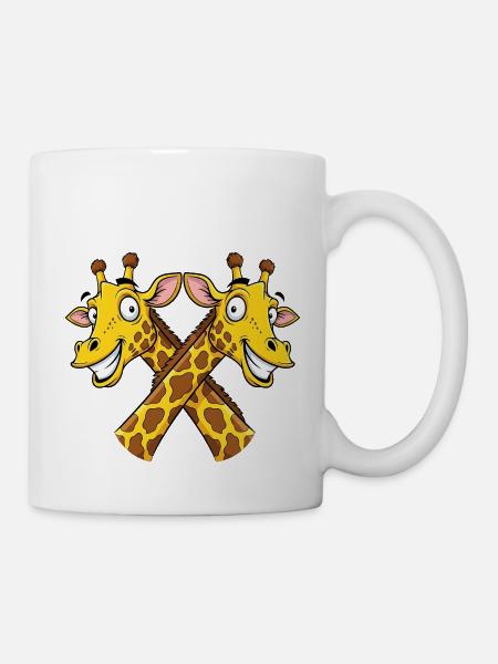 Giraffen Giraffe - Tasse - Weiß