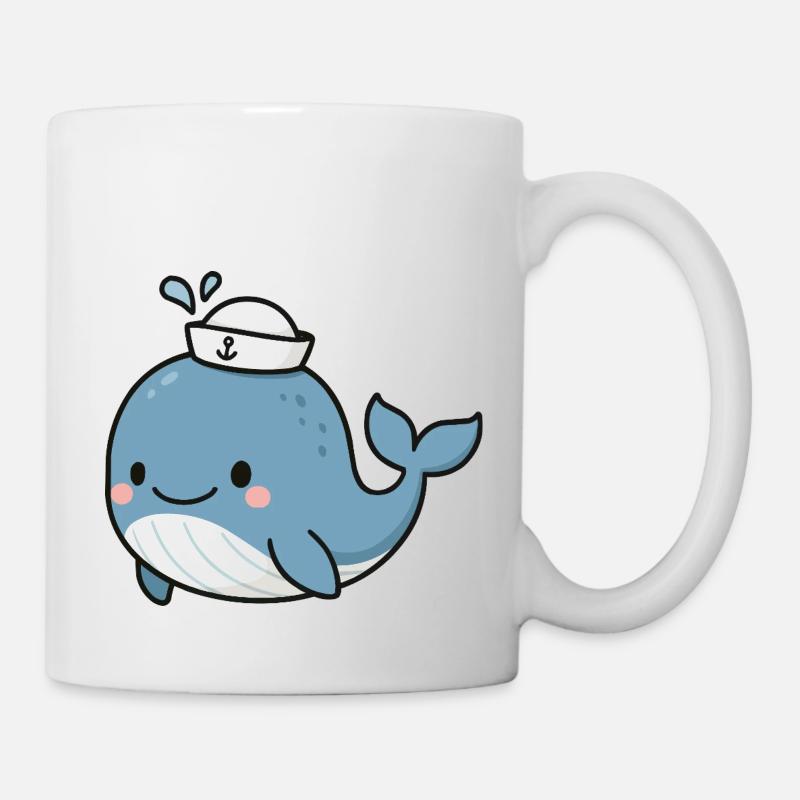Bébé baleine - Mug blanc - blanc