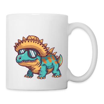 Dinosaurier stegosaurus Sombrero - Tasse - Weiß - Rechts