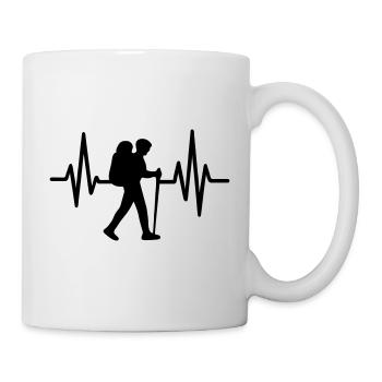 Randonnée Battements de passion Humour Sport - Mug blanc - blanc - Droite