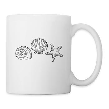 Shell, Starfish, Snail - Mug - white - Right