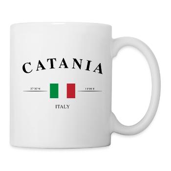 Catane, Sicile, voyage et volcan souvenir - Mug blanc - blanc - Droite