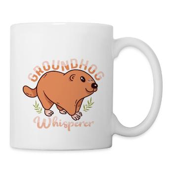 Groundhog Whisperer Rodent Animal - Tasse - Weiß - Rechts