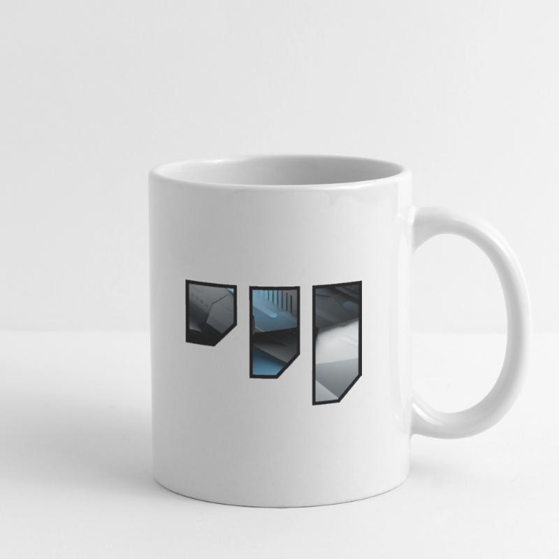 Futuristic Techno Abstract Pattern Mug