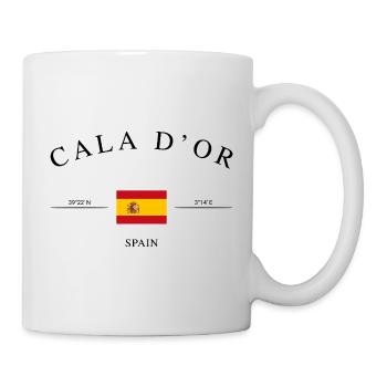 Cala d’Or Espagne Coordonner Souvenir de Voyage de Vacances - Mug blanc - blanc - Droite