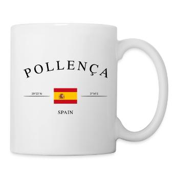 Pollença Mallorca – Urlaub Souvenir & Geschenk - Tasse - Weiß - Rechts
