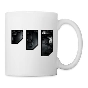 Futuristic Geometric Darkness - Mug - white - Right