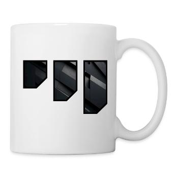 Geometric Dark Facade Pattern - Mug - white - Right