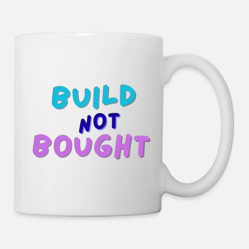 Typographie inspirante non achetée - Mug blanc - blanc