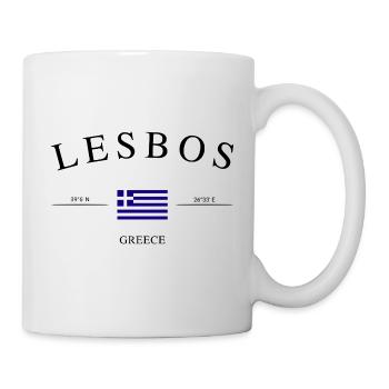 Lesbos Grèce – Souvenir et cadeau de vacances - Mug blanc - blanc - Droite