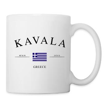 Kavala Greece – Holiday Souvenir & Gift - Mug - white - Right