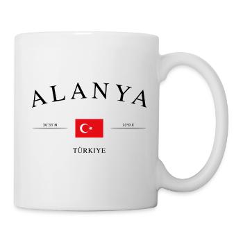 Alanya Turkey – Holiday Souvenir & Gift - Mug - white - Right