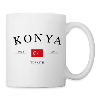Konya Türkei – Urlaub Souvenir & Geschenk - Tasse - Weiß - Rechts